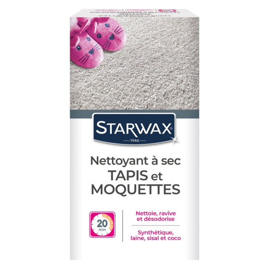 Nettoyant à sec Tapis Moquettes Starwax - 500g