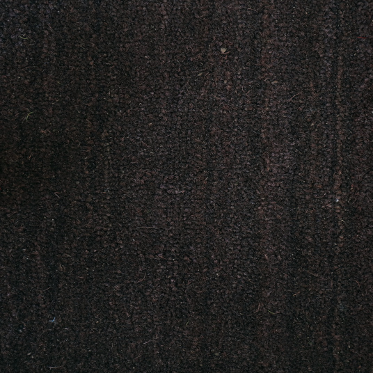 Tapis brosse coco brun épaisseur 17 mm, fibres naturelles teintées, aspect matière