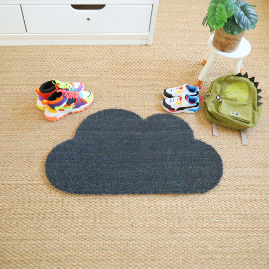 Paillasson coco Nuage blue jeans