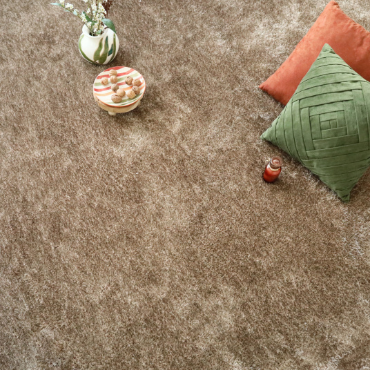 Shaggy marron Éclat FusionBac, fibres longues et reflets subtils