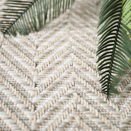 Tapis intérieur extérieur chevrons Dune - gros plan