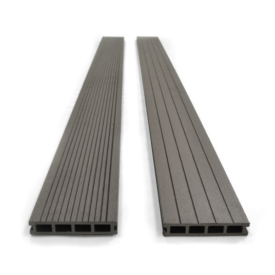 Lame terrasse en bois composite - Brun foncé