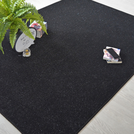 Tapis chambre d'enfant - Pailleté Flash Noir