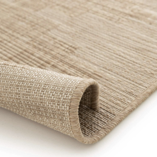 Tapis d'intérieur ou d'extérieur aspect naturel - Amaya - Beige - envers
