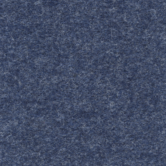 Moquette aiguilletée professionnelle - Trafic 33 Contract - Bleu denim chiné recyclable