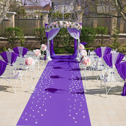 Moquette filmée - Stand Event - Violet - Mariage