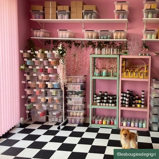 Sol vinyle link plus carrelage damier noir et blanc - commerce