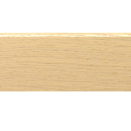Plinthe couleur chêne brut pour parquet chêne blanchi au design sobre, idéale pour finition uniforme et moderne