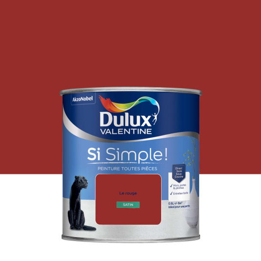 Dulux Valentine Si Simple! - Peinture toutes pièces - Satin Le Rouge