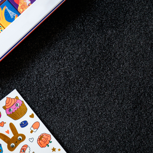 Tapis sur mesure - Pulse - Noir graphite