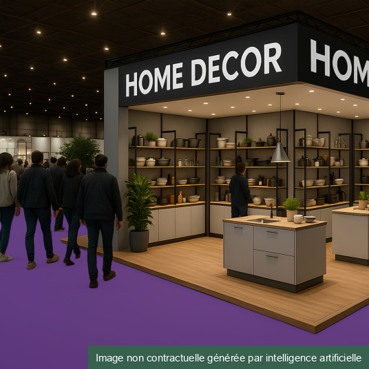 Moquette filmée - Stand Event - Violet - Foire expo corner