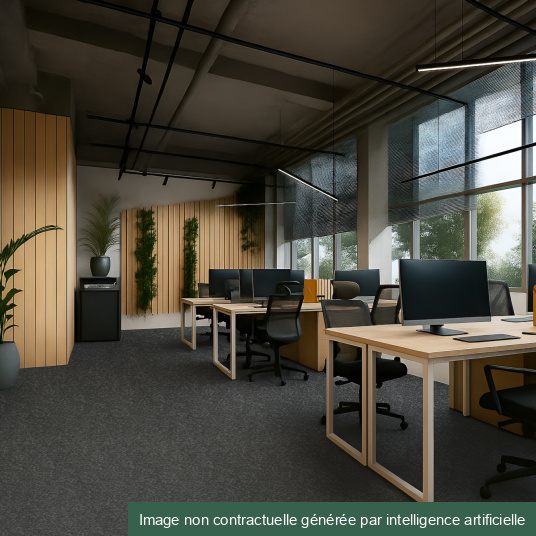 Moquette professionnelle - Trafic 33 Contract - Anthracite - Bureaux