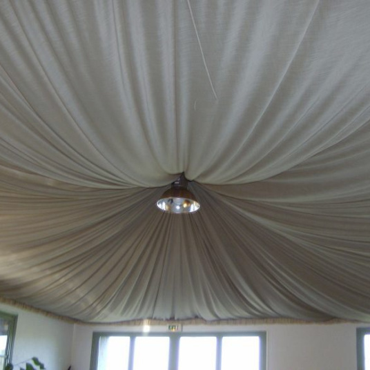 Coton gratté ignifugé couleur gris moyen - décoration