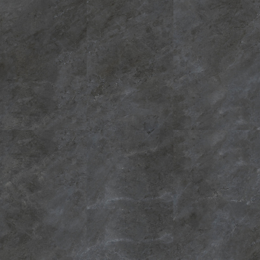Dalle vinyle Gerflor Senso Premium Rigid Acoustic Grey Marble, détail du décor pierre anthracite et de sa texture