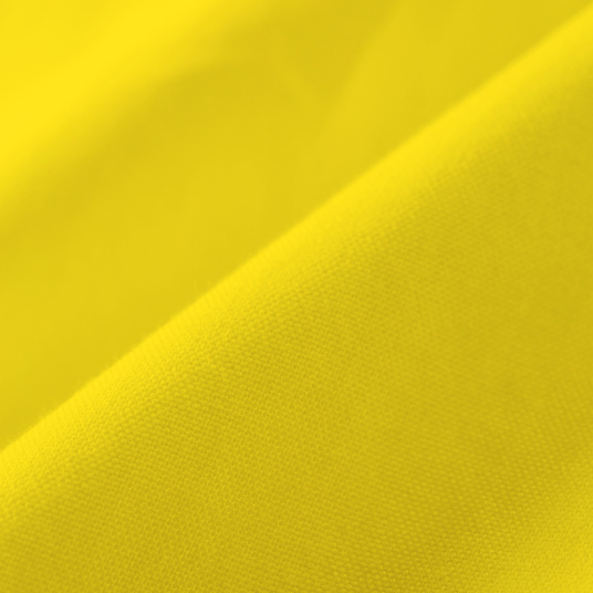 Tissu coton ignifugé M1 jaune soleil, coton gratté à l’aspect textile, finition mate