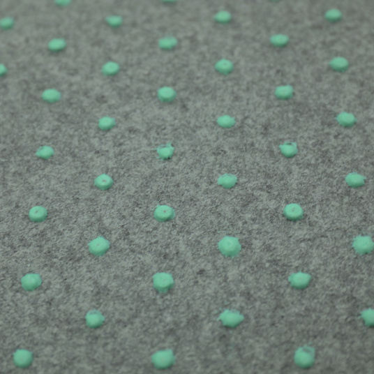 Détail des picots drainants de la Moquette d'extérieur sur plots - Terrasse et Balcon - Gris anthracite