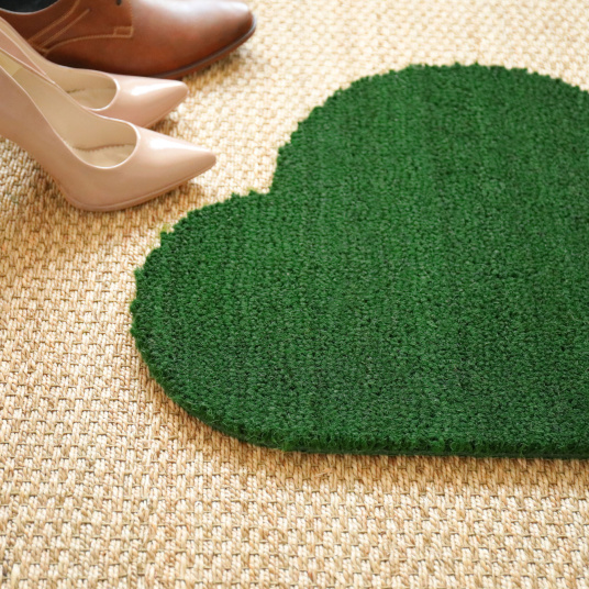 Paillasson Coco Nuage vert - gros plan