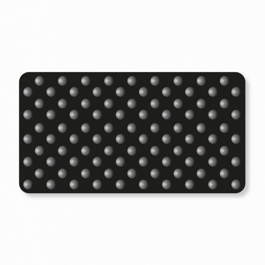 Dalle podotactile - Noir - PMR ERP 800x420 mm conforme à la norme accessibilité PMR