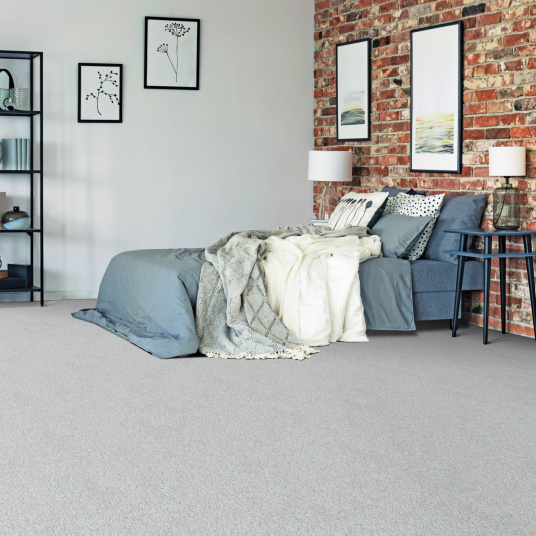 Tapis sur mesure en polyester recyclé - Re-life - Gris argent