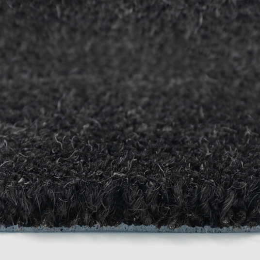 Paillasson - Tapis brosse Coco - Anthracite - Ep. 23mm - gros plan