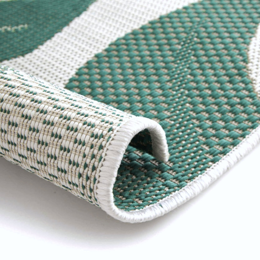 Tapis salon et extérieur Green tropical - tranche