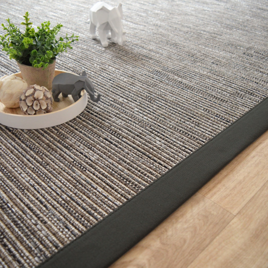 Tapis intérieur / extérieur Bornéo silver ganse polypropylène anthracite