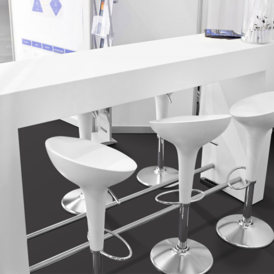 Moquette Stand Expo filmé - Anthracite - salon