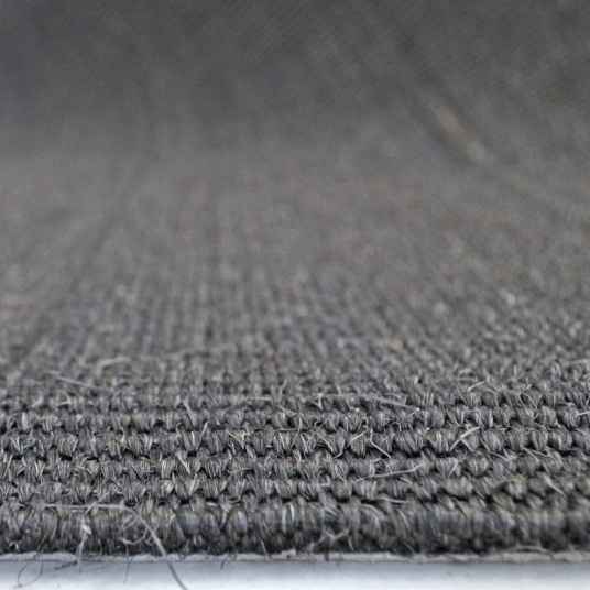Tapis de passage en sisal couloir et escalier - Anthracite - tranche