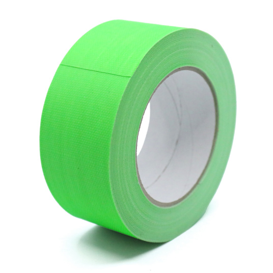 Gaffeur fluo ruban adhésif toilé vert 50 mm x 25 m très résistant
