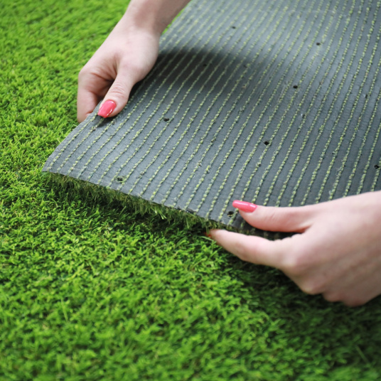 Tapis sur mesure Vitalité Gazon synthétique - 30mm - envers