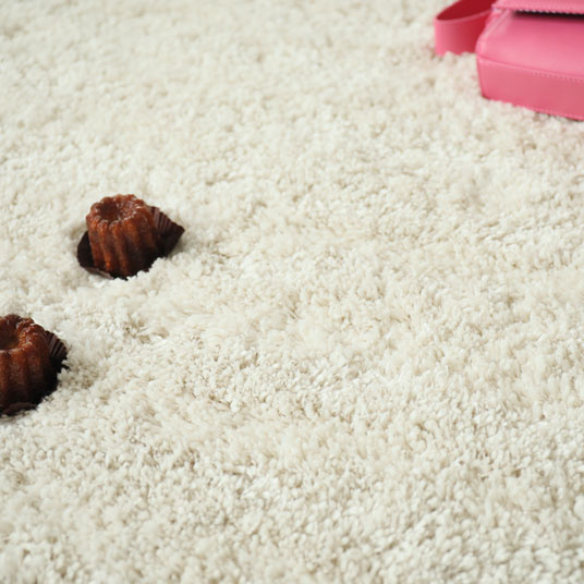 Moquette épaisse Icône Shaggy crème - gros plan