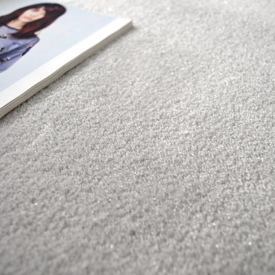 Moquette Paillettes Star - Gris - Macro de face