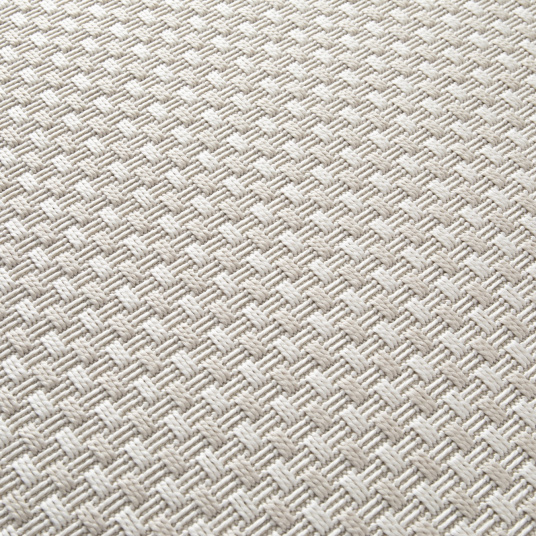 Tapis d'intérieur ou d'extérieur aspect sisal - Tijuana - Crème - gros plan