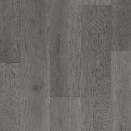 Sol Vinyle Textile Spécial Rénovation - Parquet lames larges - Bois gris anthracite