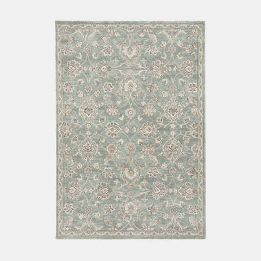 Tapis à motif floral oriental - Nora - Bleu