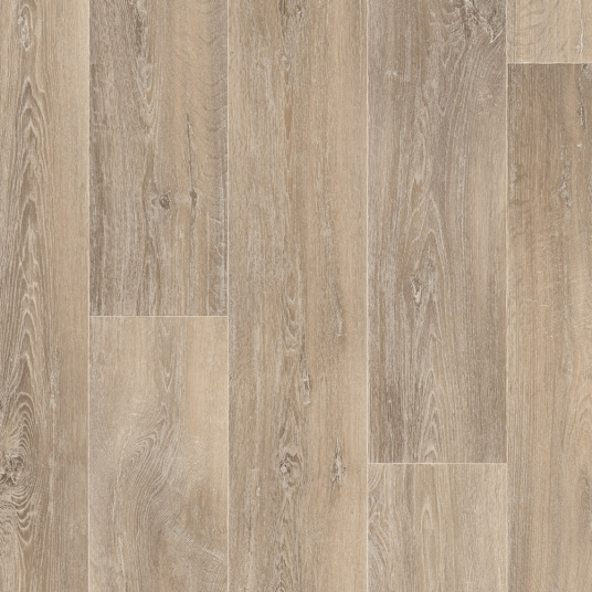 Sol Vinyle Textile Grande largeur - Aspect parquet chêne cérusé
