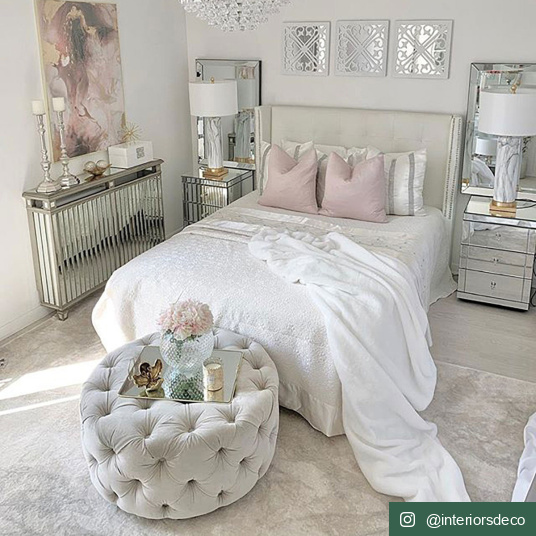 Tapis de salon - Velours marbré clair - Crème - Chambre