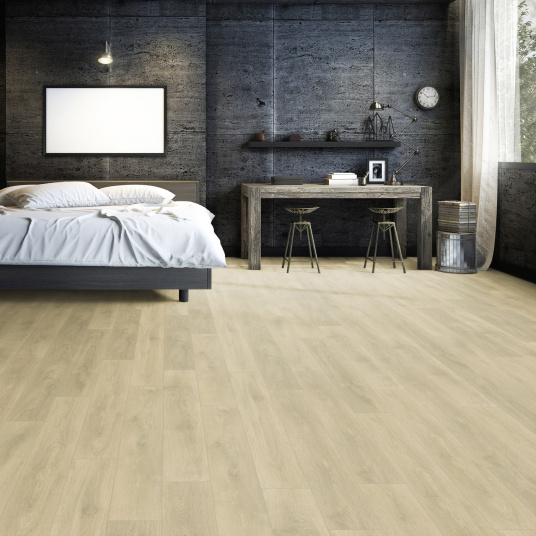 Parquet flottant Stratifié - Chêne Brun Sable - Chambre