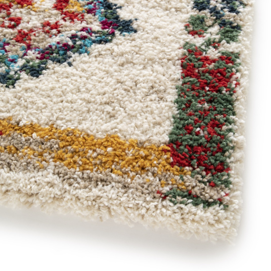 Tapis motif berbère - Kaya - Multicolore - coin