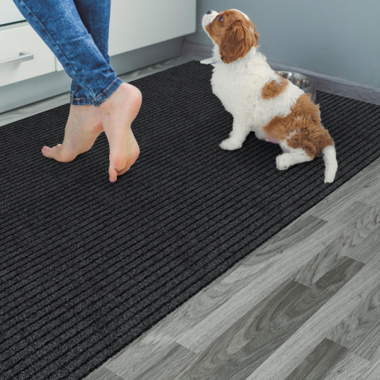 Tapis de propreté Alicante anthracite – parfait pour entrée, cuisine ou cellier