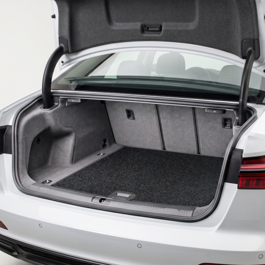 Moquette pour coffre et tapis de sol voiture au mètre - Noir chiné offrant une finition soignée au compartiment de chargement