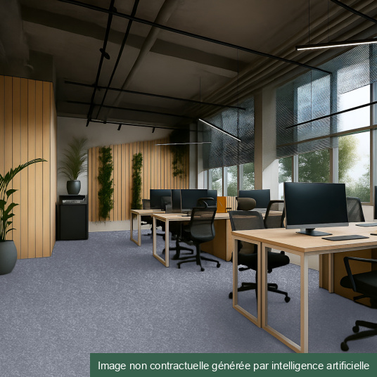 Moquette professionnelle - Trafic 33 Contract - Gris - Bureaux