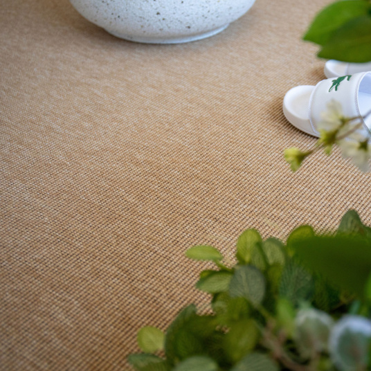 Tissé plat Mahé - Naturel - sol moquette pour balcon, terrasse ou salon