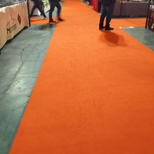 Moquette Orotex Revexpo Orange, sol antistatique pour usage temporaire intérieur