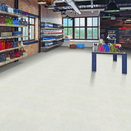 Sol Vinyle à envers gris - Effet lino pailleté - Clair - commerce