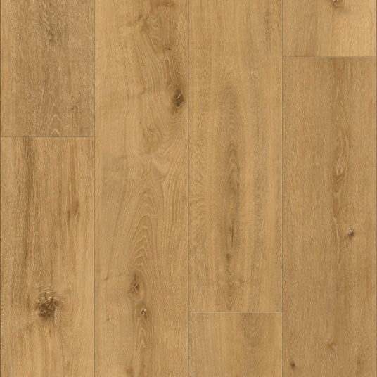 Parquet vinyle rigide Ultime Old Brown en lame XXL en pose clipsable, un décor bois très réaliste