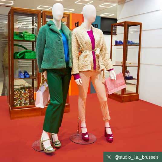 Moquette Stand Event - Orange sanguine - exposition