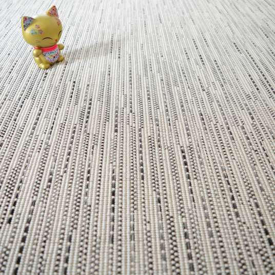 Moquette Tissé plat - Bornéo Blanc - Vue de face