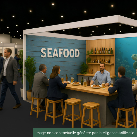 Moquette filmée Stand Event - Noir - Corner restauration