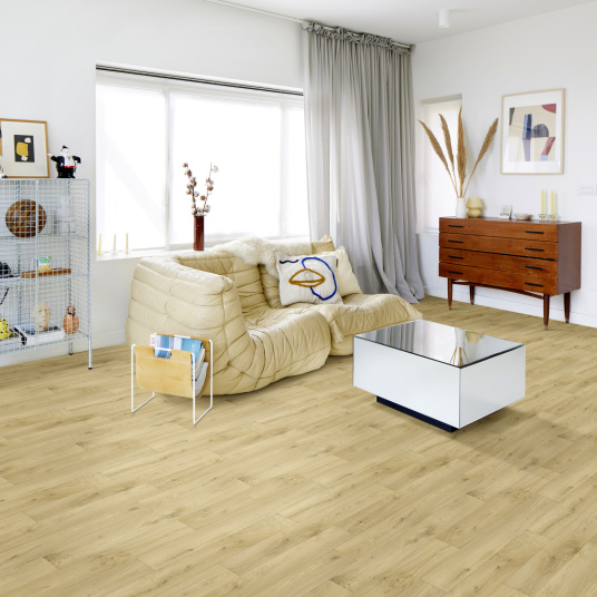Sol Vinyle Textile Haute Performance - Aspect parquet forestier - salon